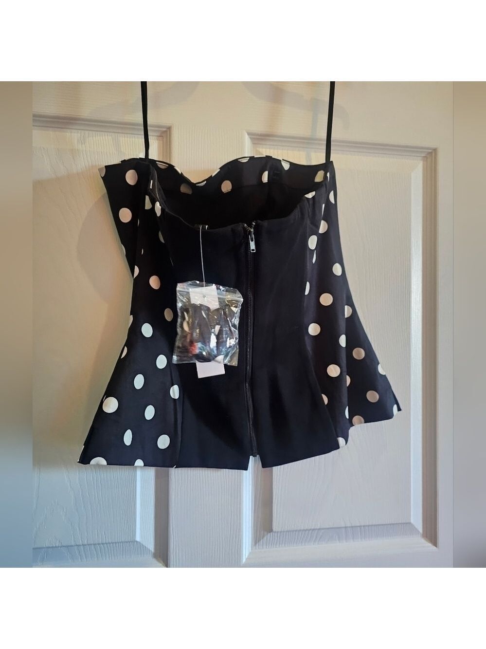 White House Black Market Dotted Bustier Top - Picture 6 of 7